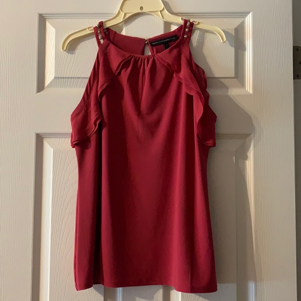 White House Black Market pink top size small